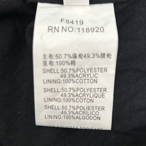 Frnch Yellow & Black Sleeveless Tweed Dress Size Medium (4/6) - Picture 5 of 12